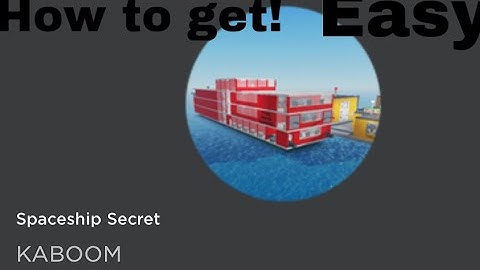 How to get the spaceship secret badge in destroy the ship! easier and faster!