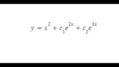 [Tagalog] ELIMINATION OF ARBITRARY CONSTANTS #17 |  y=x^2+c1e^2x+c2e^3x