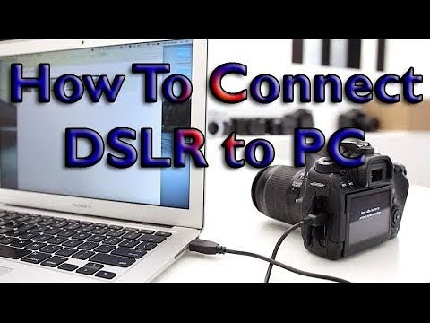 How To Connect Canon Dslr To Pc Youtube