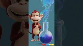 Monkey Scientist Smoke Trick – Magic Experiment#Science #Cartoon #ViralShorts