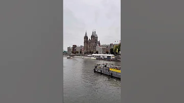 #Amsterdam ???? | #Basilica View & Canal Vibes | #Netherlands Travel | #shorts