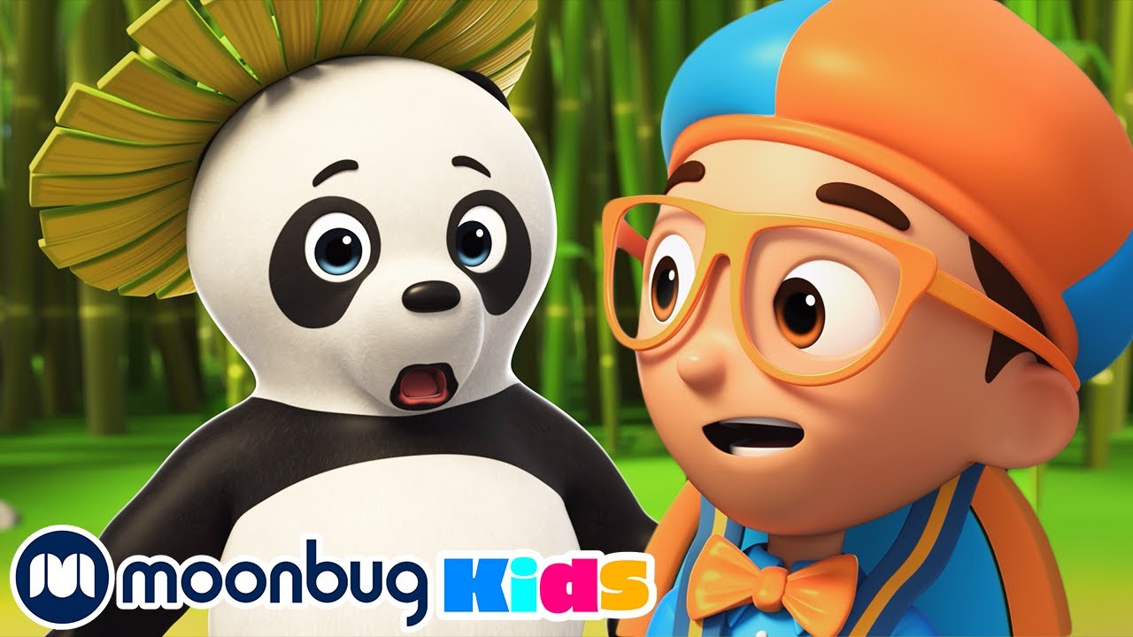 ⁣Blippi Wonders | Panda | Moonbug Kids Nederlands - Kindertekenfilms en Liedjes