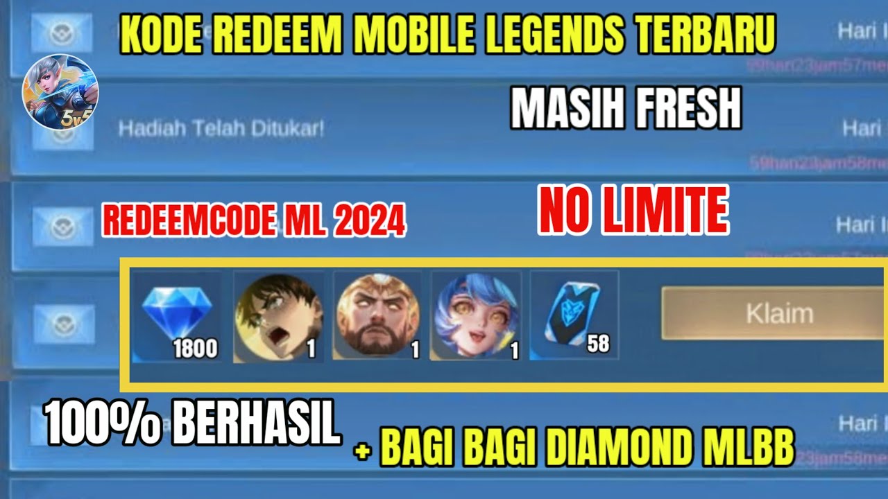 BURUAN REDEEM! KODE REDEEM ML TERBARU KODE REDEEM MOBILE LEGENDS HARI ...