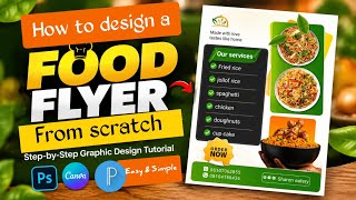 Information Food Flyer Design Tutorial for Beginners | Create This Flyer Step-by-Step Update