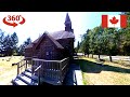 Saint Anne&#39;s Anglican Church in Parksville British Columbia 360° Street Walk on the Vancouver Island