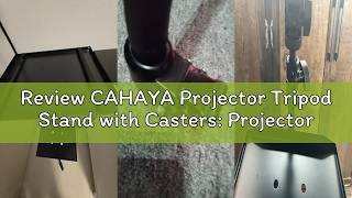 Review CAHAYA Projector Tripod Stand with Casters: Projector Stand 28-54in Height Adjustable Multifu