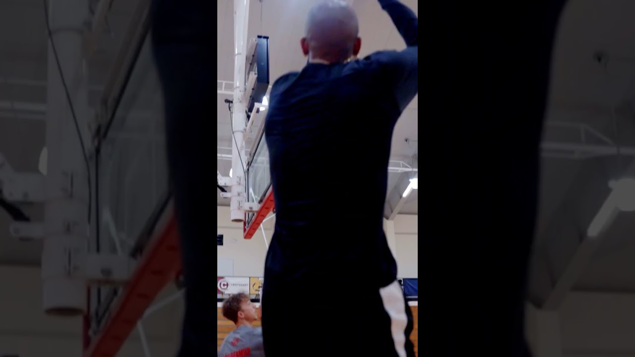 Cam Reynolds working on a “baseline fade!” 