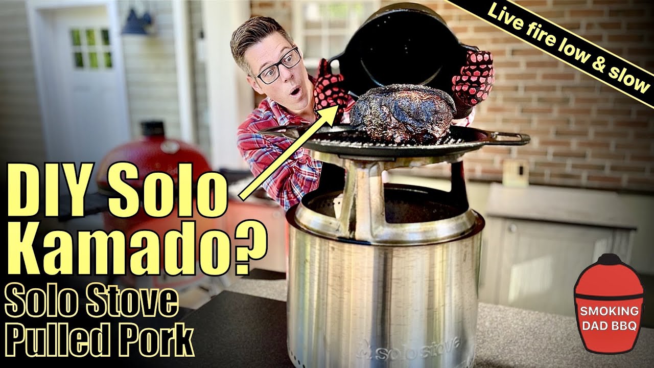 DIY Solo Stove KAMADO? I tried a smoking a Boston butt low u0026 slow on our Solo  Stove u0026 this happened - YouTube