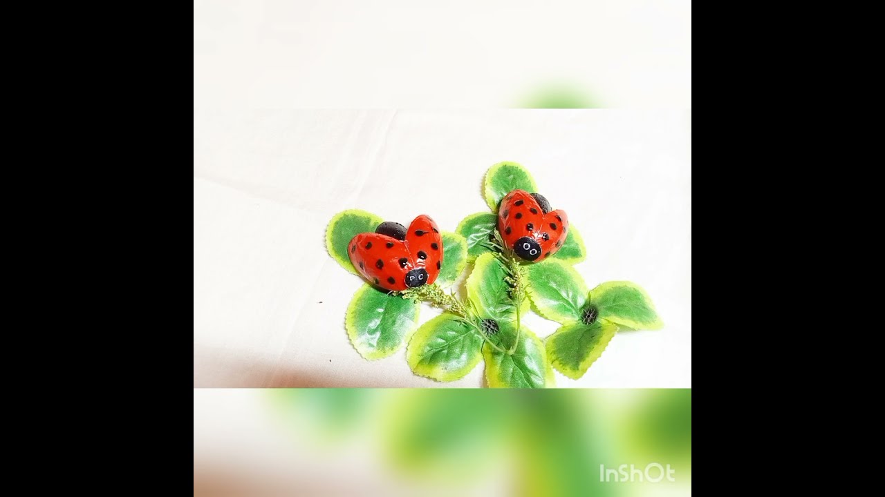 প্লাস্টিকের চামচ দিয়ে লেডিবাগ,How to make Ladybug out of plastic spoon