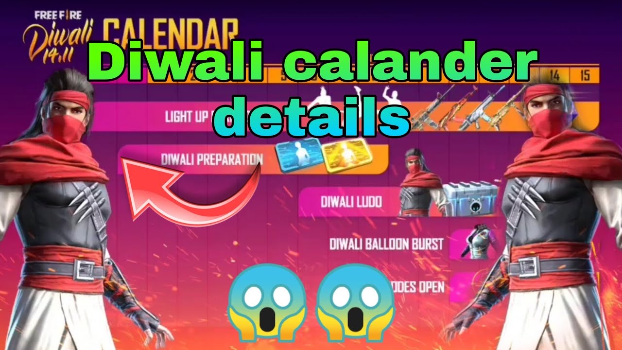 Diwali calander full details diwali events in free fire