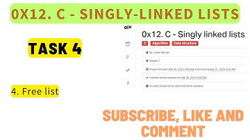 0x12. C - Singly linked lists: ALX: 4. Free list