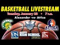 Sec v boys basketball alexander vs attica  jan 23 2024