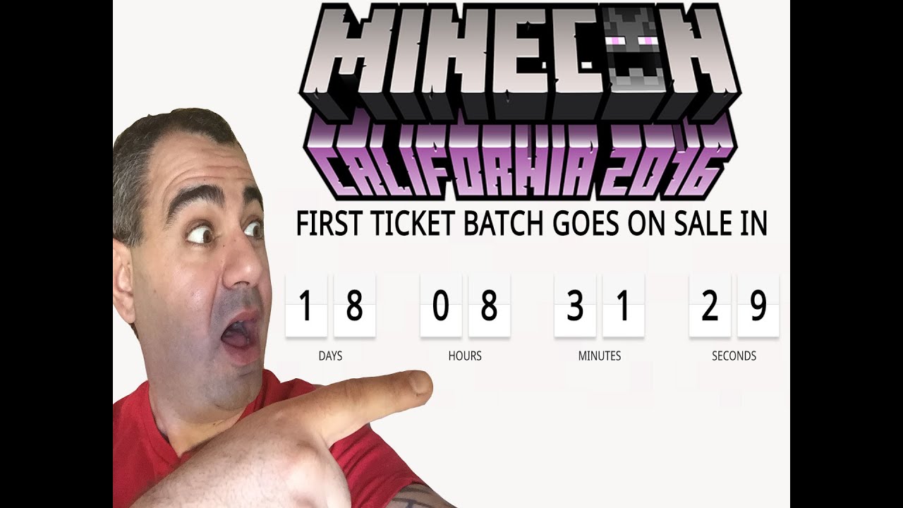 Minecon 2016 Ticket Sale Date and Price Confirmed !!!!!!!!
