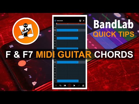 Create F & F7 Midi Guitar chords