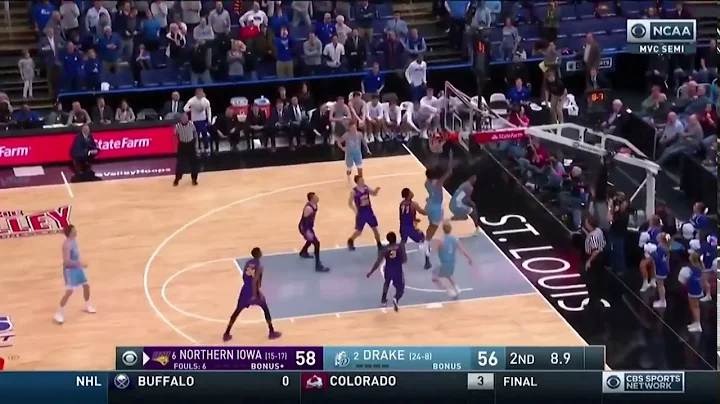 Northern Iowa buzzer beater vs Drake 3/9/2019