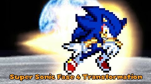 Super Sonic Fase 4 Transformation (Kinemaster Sprite Animation)