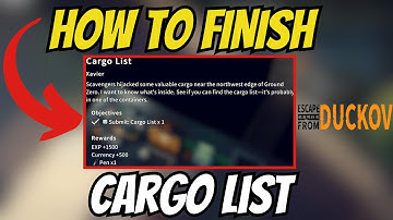 How To FINISH CARGO LIST In Escape From Duckov! [GUIDE]
