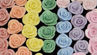 Easy Air Dry Clay Roses With HOLO GLITTER!