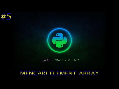 Video: Bagaimana Anda menemukan indeks elemen array dengan Python?