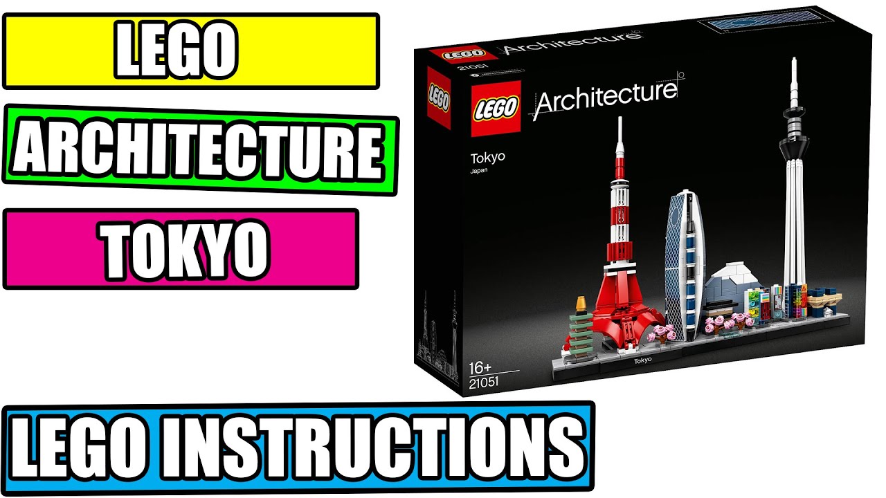 INSTRUCTION MANUAL ONLY Lego Architecture Tokyo JAPAN 21051 NO BRICKS OR  PARTS