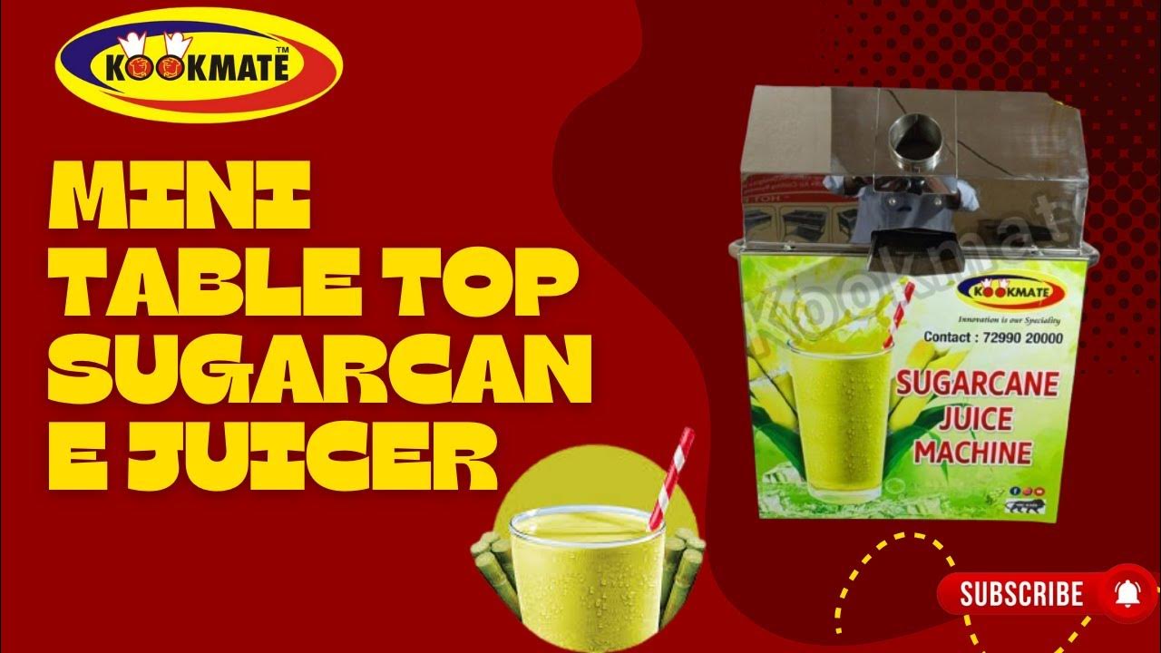 Mini Table Top Sugarcane Juicer / Crusher Machine Profitable
