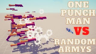 ONE PUNCH MAN vs RANDOM ARMYS😀| Totally Accurate Battle Simulator - TABS