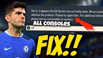 How To Fix FIFA 23 Unable To Connect To EA Servers on All Consoles