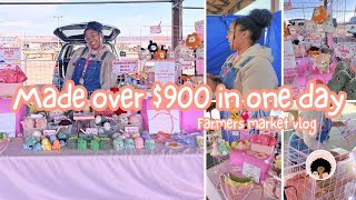 I made OVER $900 in ONE day! | Crochet market vlog