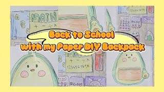Back to School with my Paper DIY Backpack🎒📚