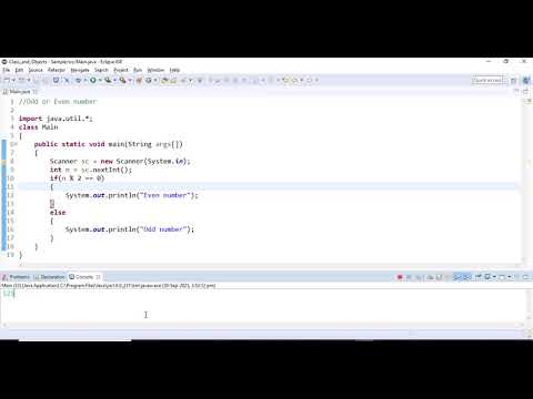 Odd or Even Number | Java | Decision Making |  Beginner Tutorial