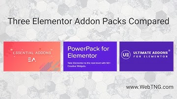Three Elementor Addon Packs Compared