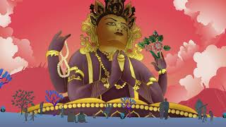 Avalokiteśvara ( Chenrezig) free visual // lofi // free animated greetings