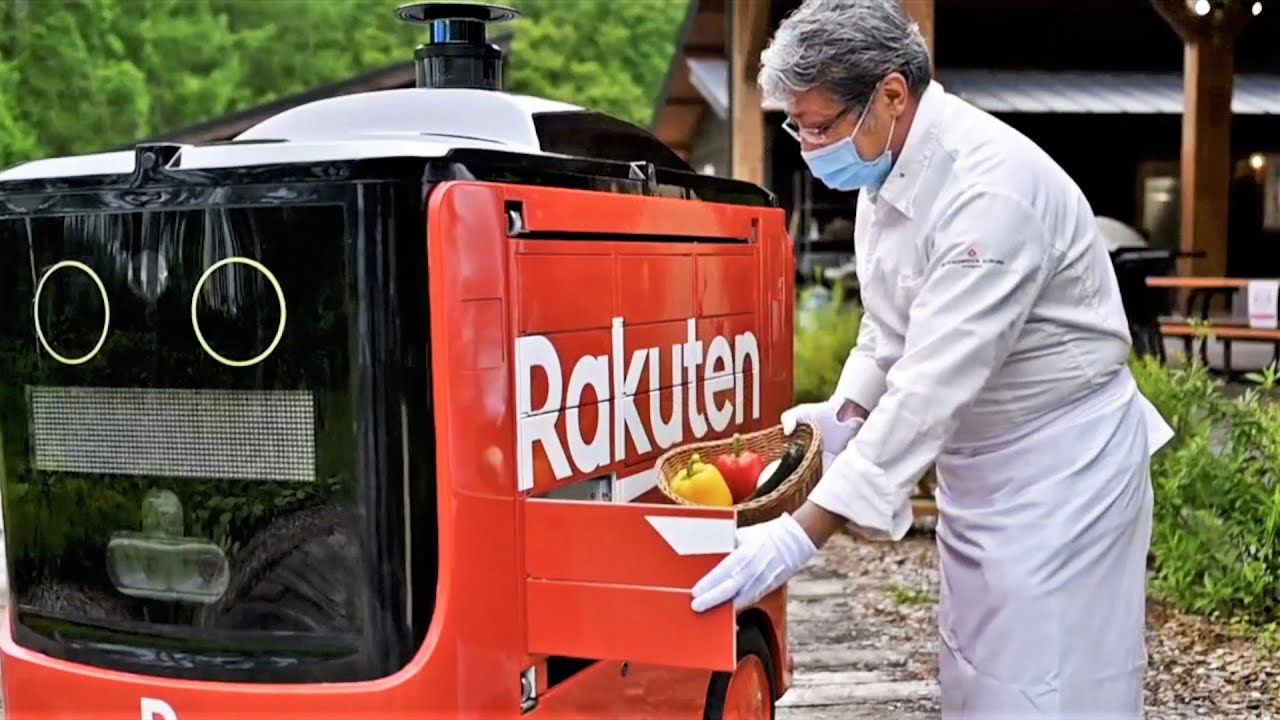 Rakuten UGV trial at Tateshina glamping facility