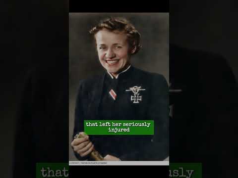 Germany's Female Pilot Who Met Hitler Before His Suicide: Hanna Reitsch #history #ww2 #pilot