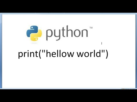 First Hello world program in python | python tutorials | System Development