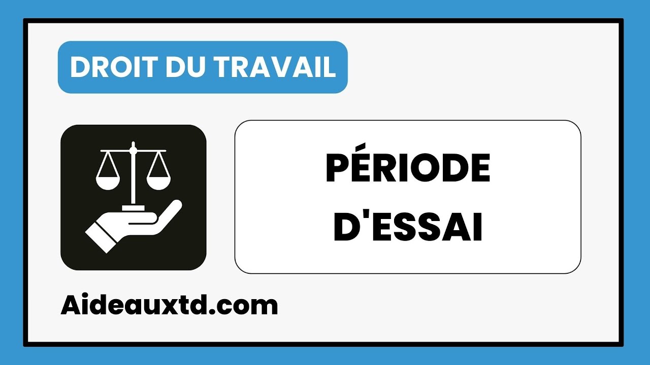 Cas pratique corrigé Droit du travail 1/5 (Période d'essai)