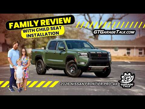 2026 Nissan Frontier PRO-4X // Family Review with Child Seat Installation
