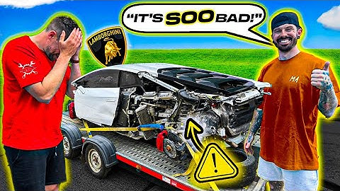 I BOUGHT A CRASHED LAMBORGHINI HURACAN OFF MAT ARMSTRONG!!...