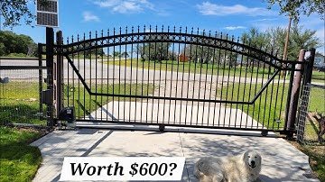 TOPENS Solar-Powered Sliding Gate Opener - Review! Perfect for a homestead?