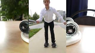 The KoumKoum electric rollerskate - ridable prototype!