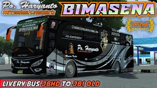 PO HARYANTO BIMASENA ‼️ LIVERY BUS JBHD TO JB1 OLD || BUSSID UPDATE V4.0.1 screenshot 1