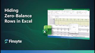 Hiding Zero-Balance Rows in Excel