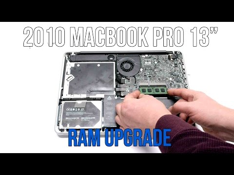 sagtmodighed Uheldig Tidsserier 2010 Macbook Pro 13" A1278 RAM Upgrade - YouTube
