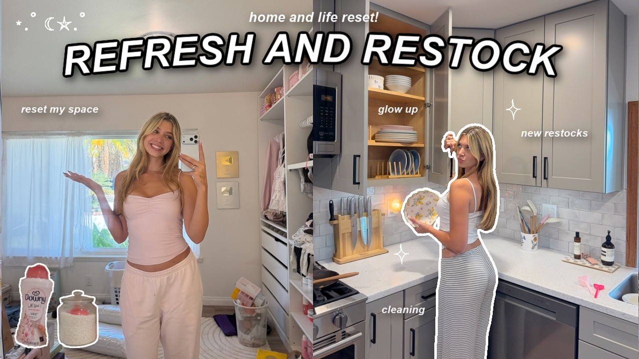 REFRESH & RESTOCK with me | my complete home and life reset!