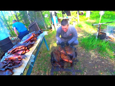 Видео: Живём Неделю в Тайге.Ближний Кордон.Коптим Пойманную Рыбу.Рыбачим на Озере.