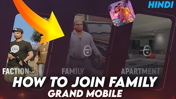 How to join family in Grand mobile RP | full details in Hindi | join family on Grand mobile !