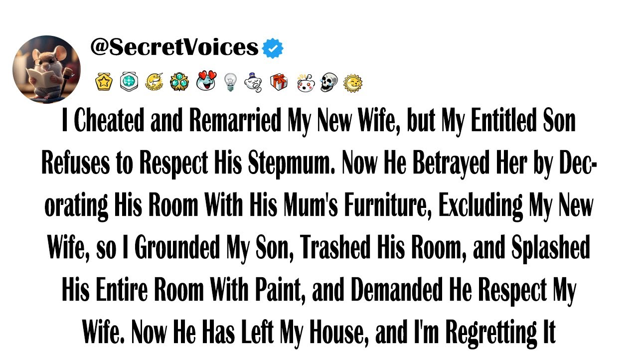 I Cheated and Remarried My New Wife, but My Entitled Son Refuses to Respect His Stepmum. Now He B...