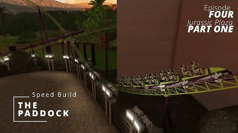 The Paddock | Episode Four - Jurassic Plaza Part One | Planet Coaster 2 Speed Build