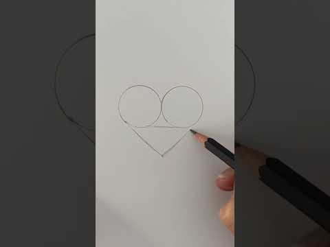 Easy HACK to draw the perfect HEART ♥️#valentinesday