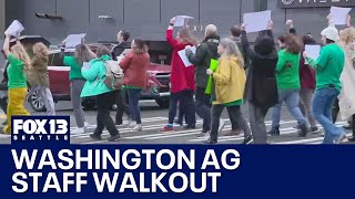 WA AG office staff walks out to protest proposed cuts | FOX 13 Seattle